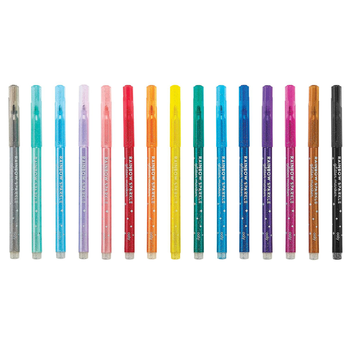 OOLY - Tusser 15 stk - Rainbow Sparkle Glitter