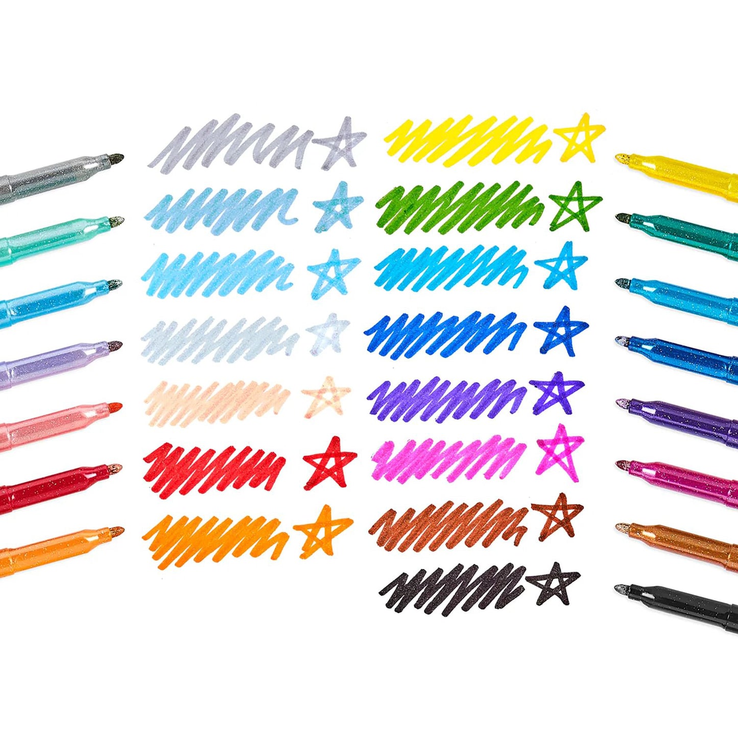 OOLY - Tusser 15 stk - Rainbow Sparkle Glitter