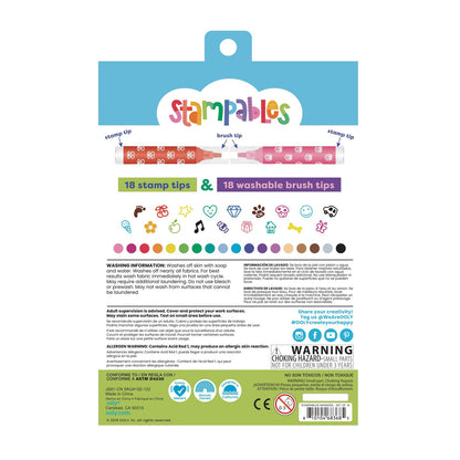 OOLY - Penseltusser med stempel 18 stk - Stampables