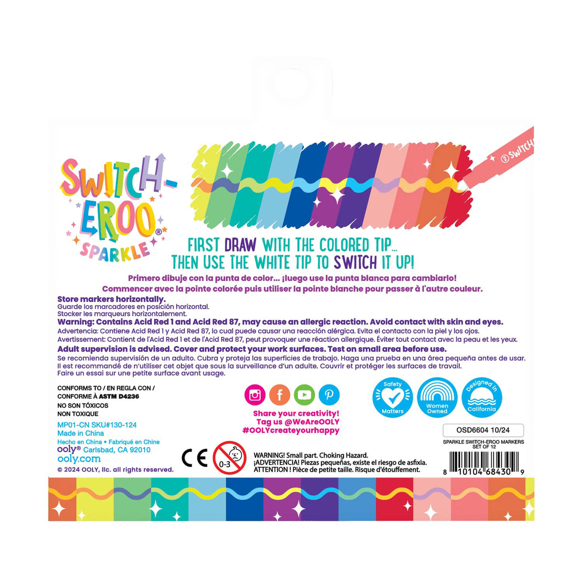 OOLY - Trylletusser 12 stk - Switch-eroo Glitter