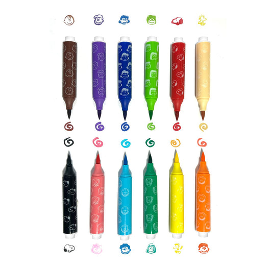 OOLY - Penseltusser med stempel 6 stk - Radiserne