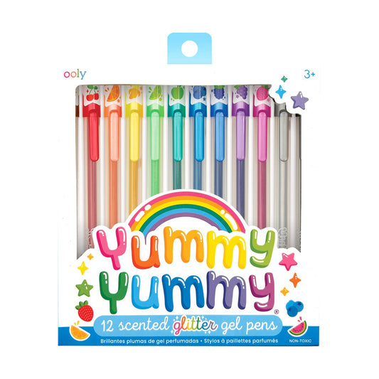 OOLY - Gelpen med duft 12 stk - Yummy Yummy Glitter