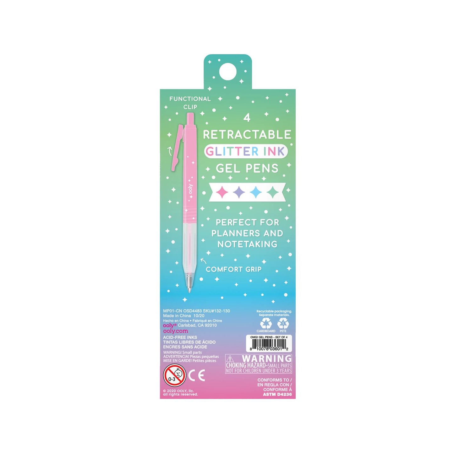 OOLY - Gelpen 4 stk - Oh My Glitter