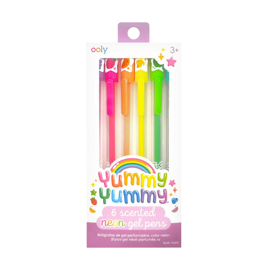 OOLY - Gelpen med duft 6 stk - Yummy Yummy Neon