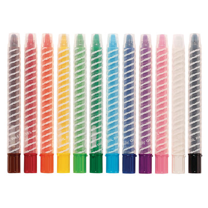 OOLY - Oliepastel 12 stk - Twisty Stix