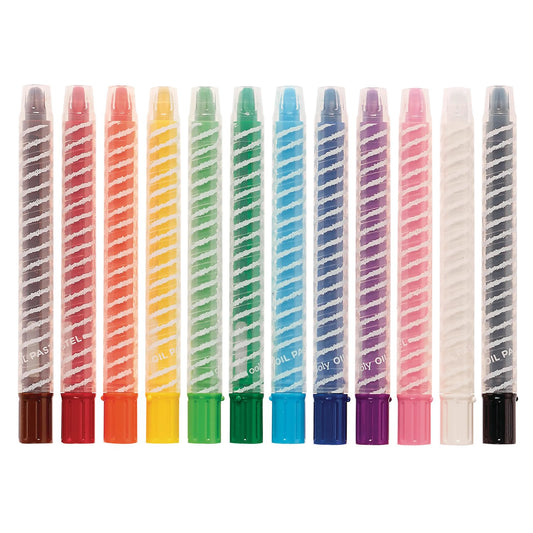 OOLY - Oliepastel 12 stk - Twisty Stix