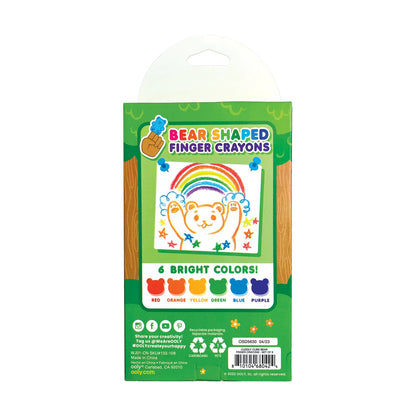 OOLY - Farvekridt 6 stk - Cuddly Cubs Bear