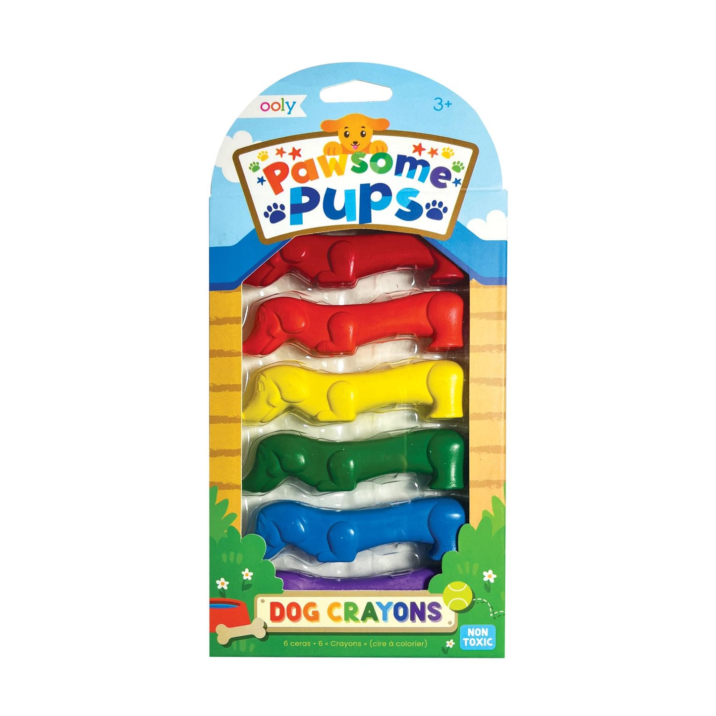 OOLY - Farvekridt 6 stk - Pawsome Pups