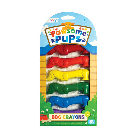 OOLY - Farvekridt 6 stk - Pawsome Pups