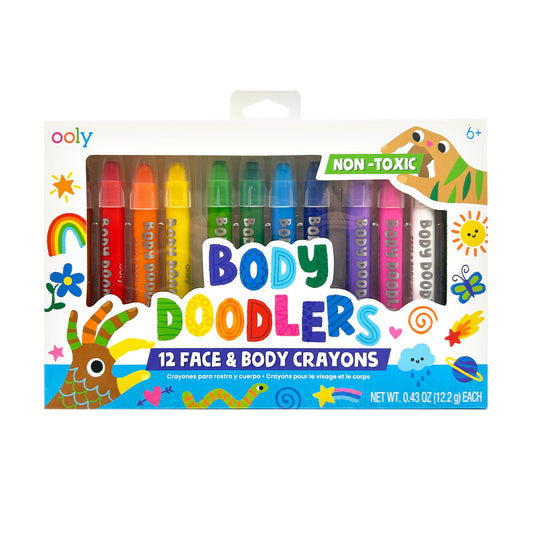 OOLY - Ansigtsmaling 12 stk - Face and Body Doodlers