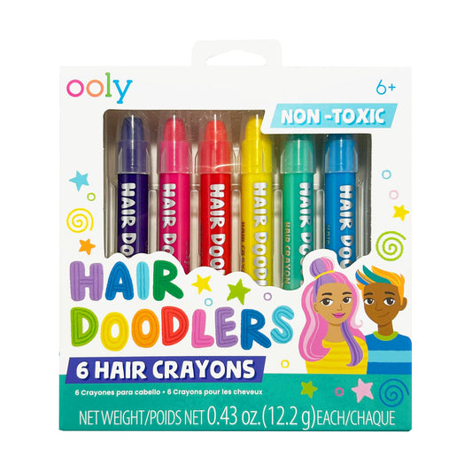 OOLY - Hårmaling 6 stk - Hair Doodlers