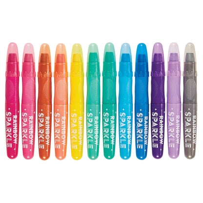 OOLY - Gel farvekridt 12 stk - Rainbow Sparkle Watercolor Metallic
