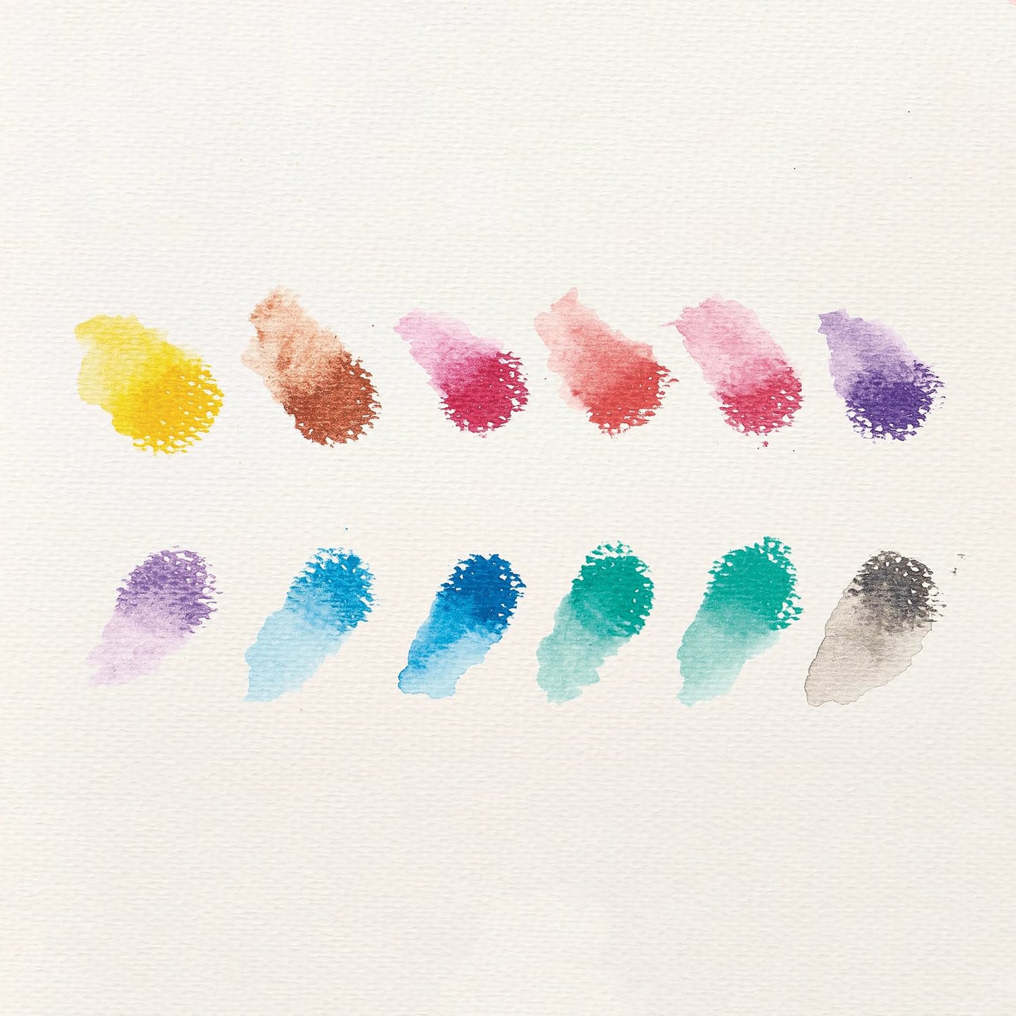 OOLY - Gel farvekridt 12 stk - Rainbow Sparkle Watercolor Metallic