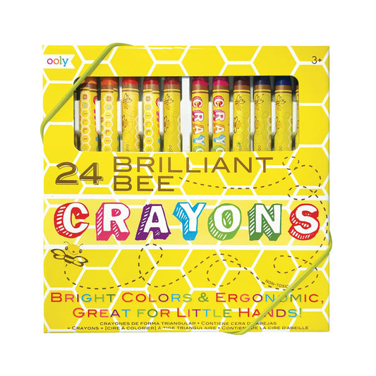 OOLY - Farvekridt af bivoks 24 stk - Brilliant Bee