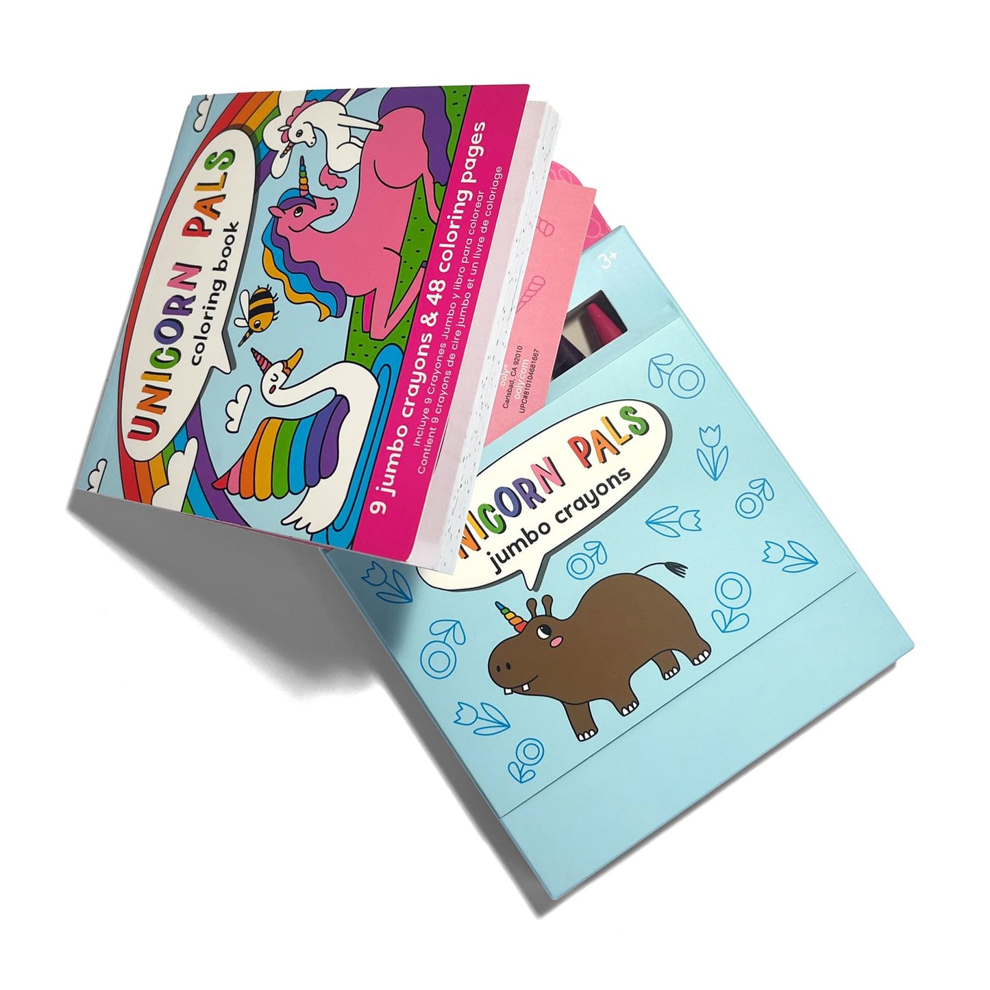 OOLY - Farvekridt og malebog - Unicorn Pals - Carry Along