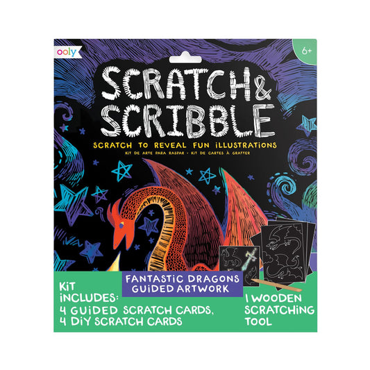 OOLY - Ridsekort - Fantastic Dragons - Scratch & Scribble