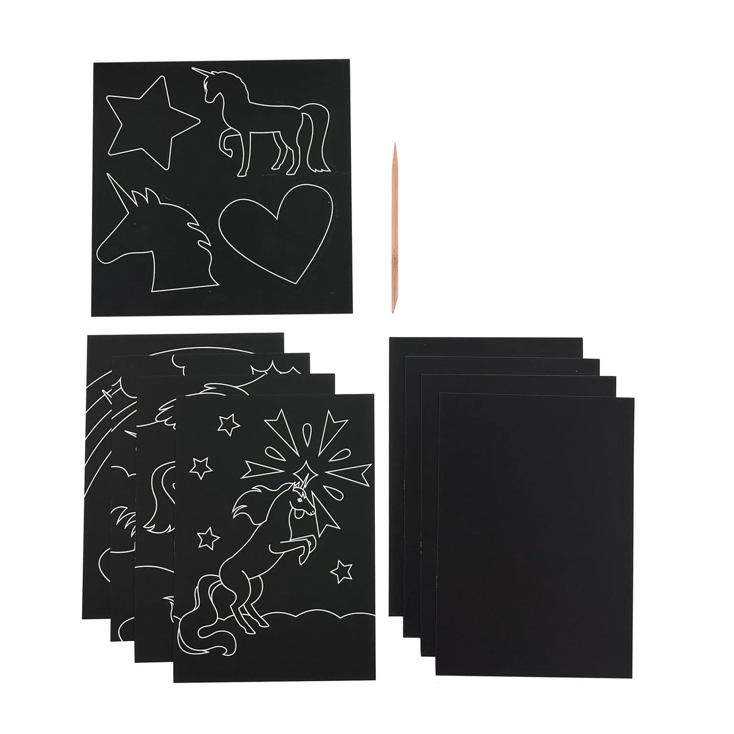 OOLY - Ridsekort - Magical Unicorns - Scratch & Scribble