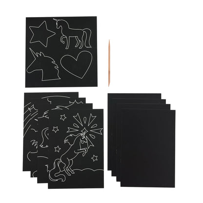 OOLY - Ridsekort - Magical Unicorns - Scratch & Scribble
