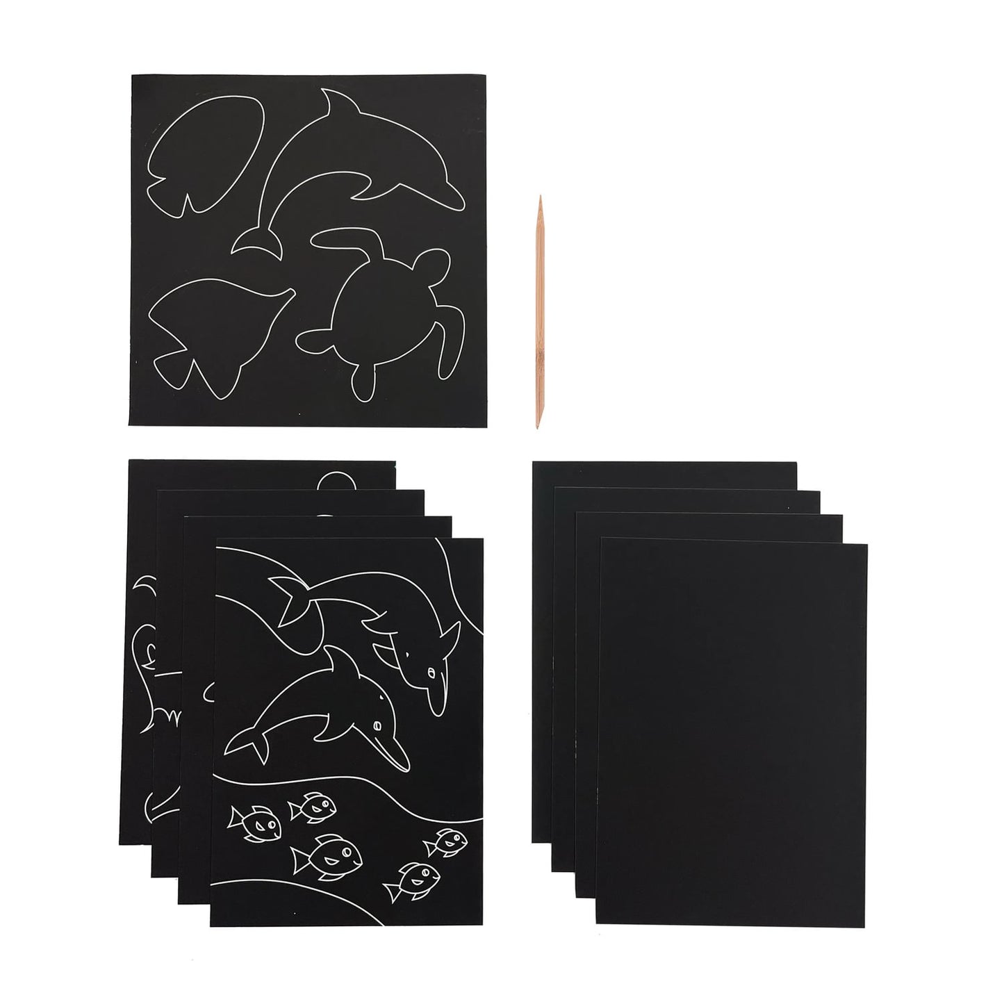 OOLY - Ridsekort - Ocean Life - Scratch & Scribble