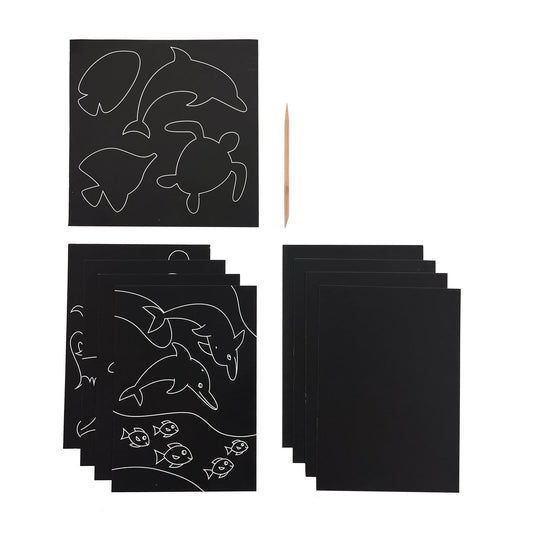 OOLY - Ridsekort - Ocean Life - Scratch & Scribble