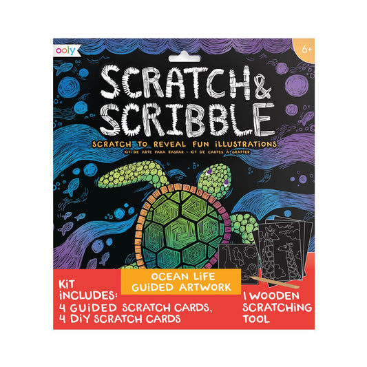 OOLY - Ridsekort - Ocean Life - Scratch & Scribble