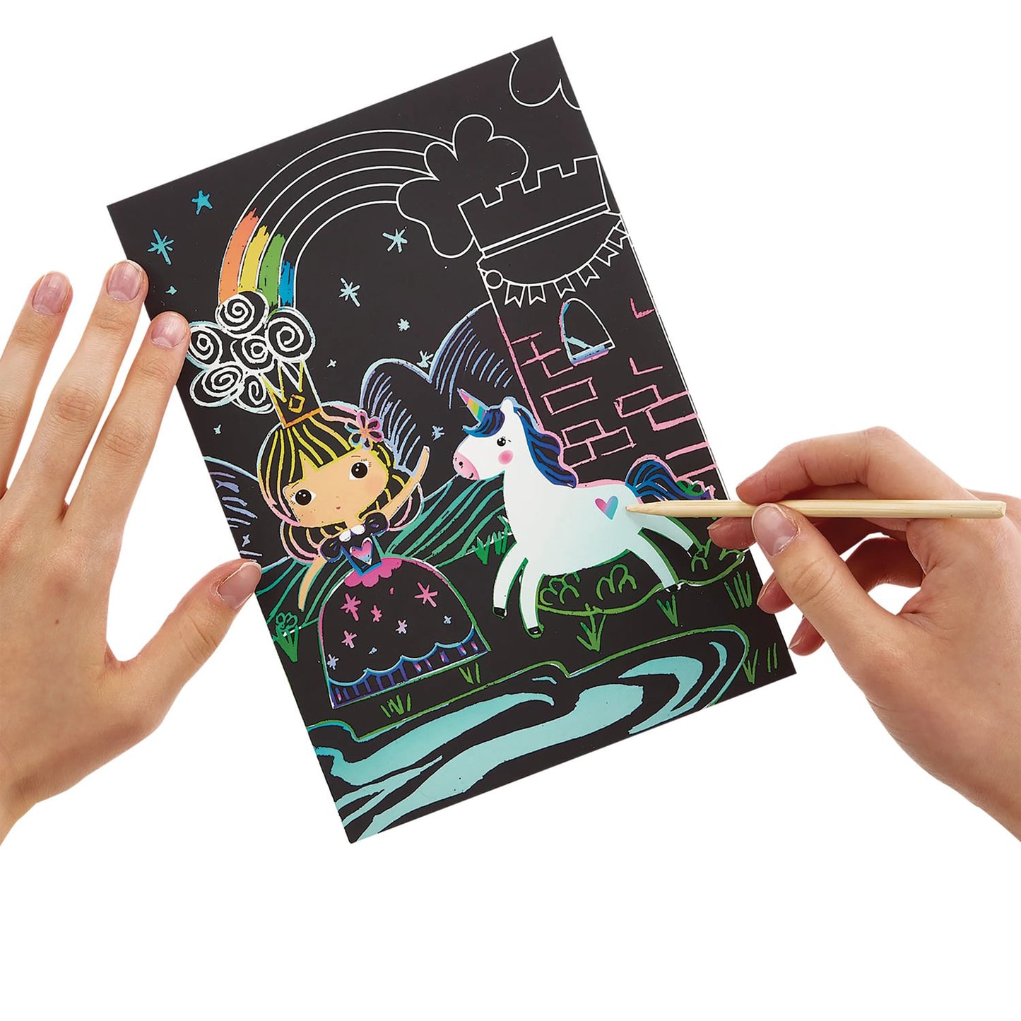 OOLY - Ridsekort - Princess Garden - Scratch & Scribble