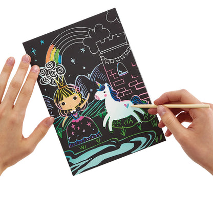 OOLY - Ridsekort - Princess Garden - Scratch & Scribble