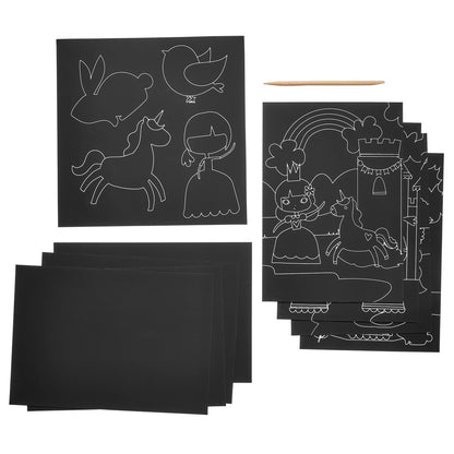 OOLY - Ridsekort - Princess Garden - Scratch & Scribble