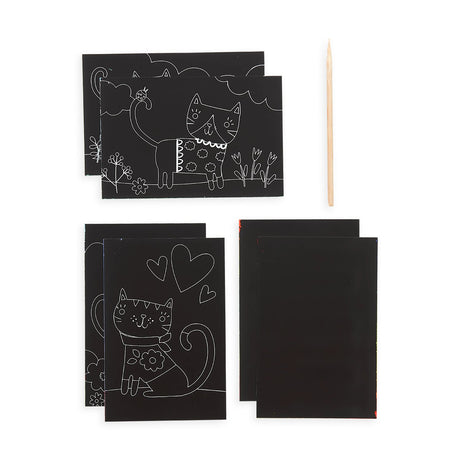 OOLY - Ridsekort - Cutie Cats - Mini Scratch & Scribble
