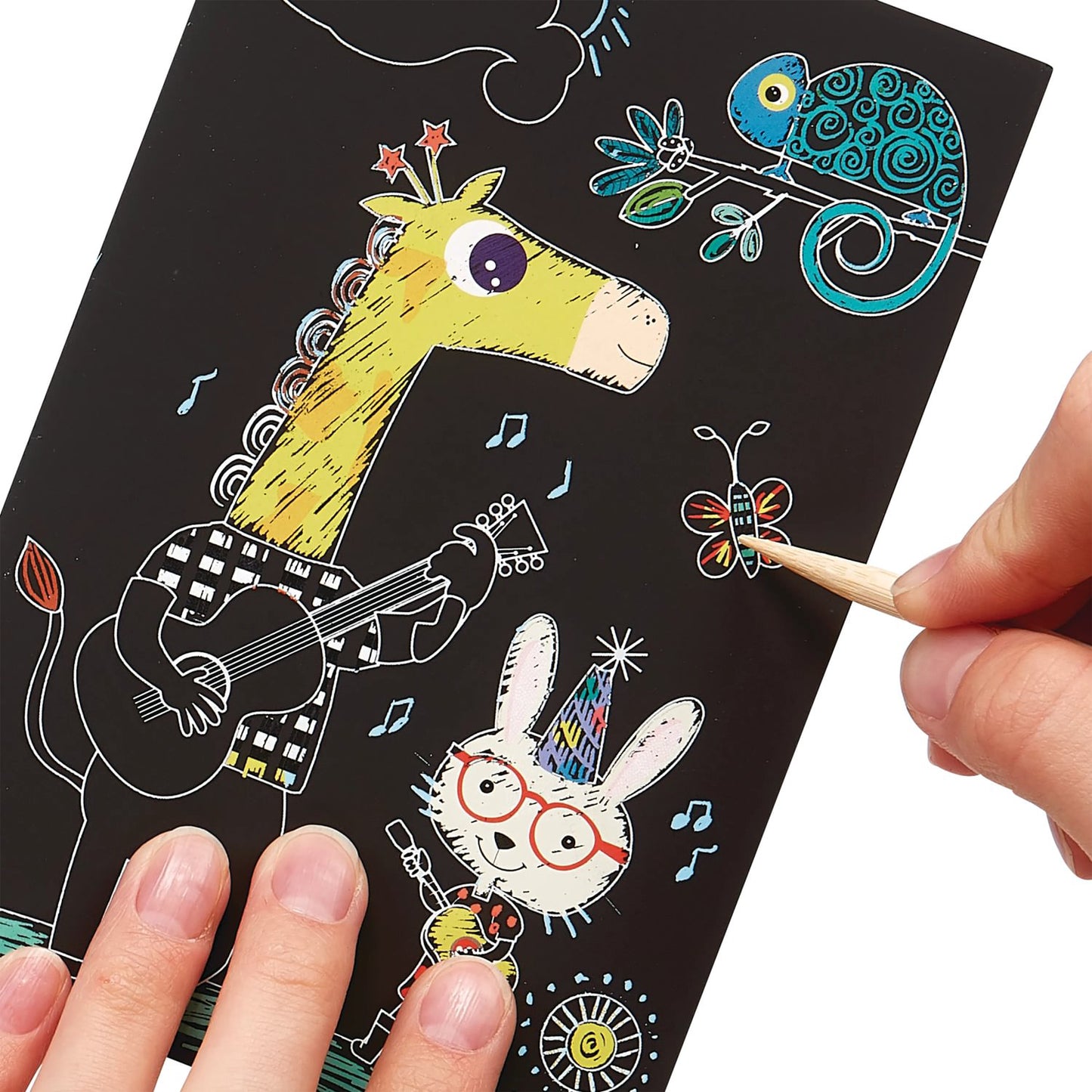 OOLY - Ridsekort - Safari Party - Mini Scratch & Scribble