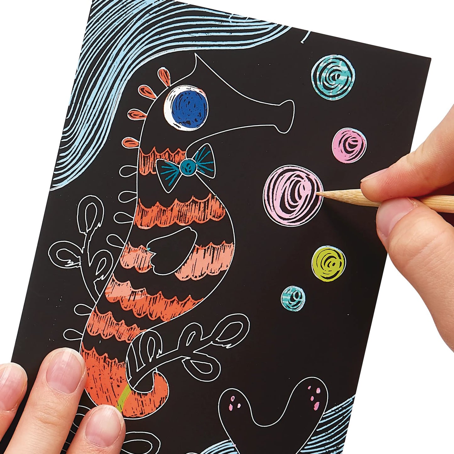 OOLY - Ridsekort - Friendly Fish - Mini Scratch & Scribble