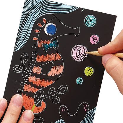 OOLY - Ridsekort - Friendly Fish - Mini Scratch & Scribble