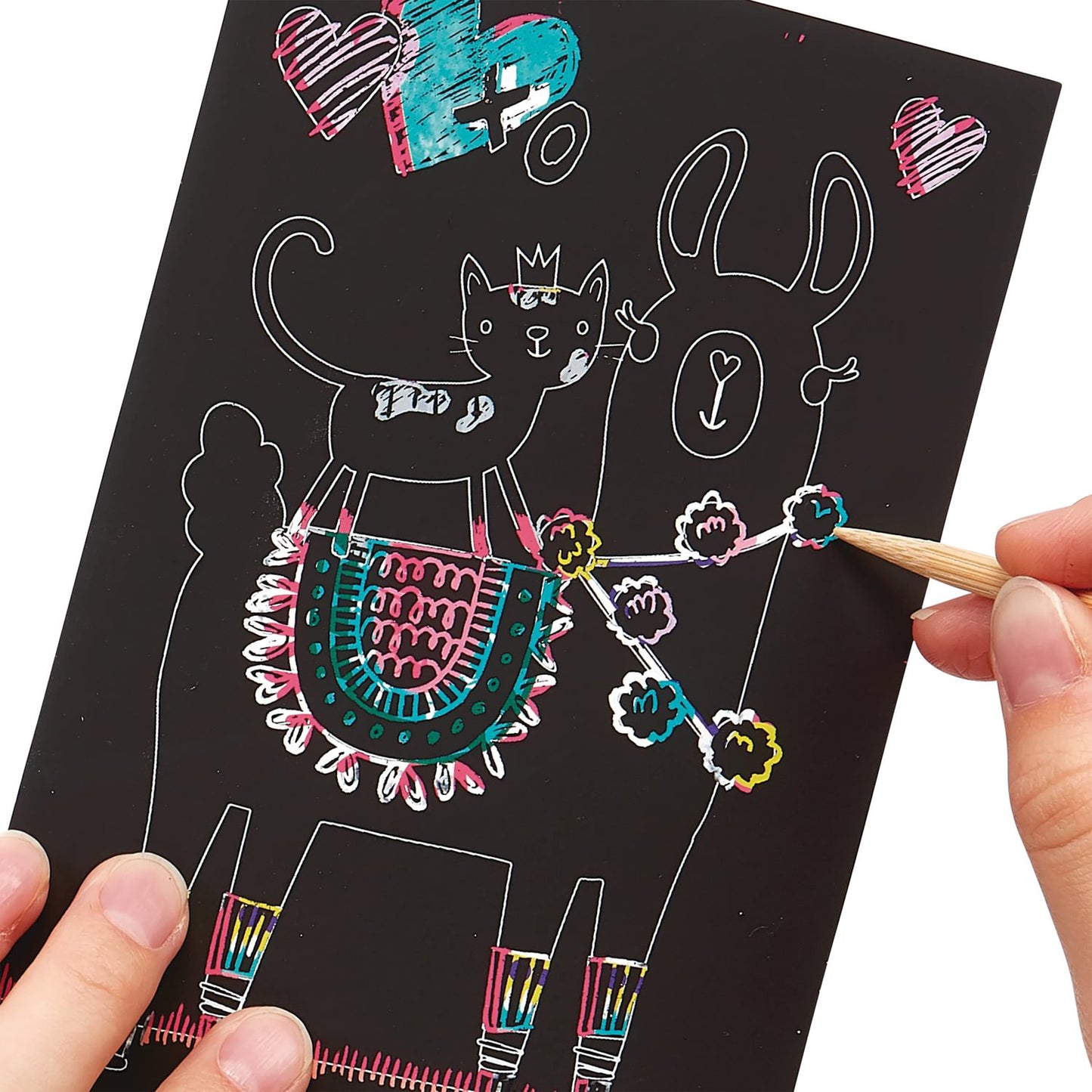 OOLY - Ridsekort - Funtastic Friends - Mini Scratch & Scribble
