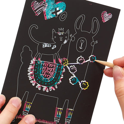 OOLY - Ridsekort - Funtastic Friends - Mini Scratch & Scribble