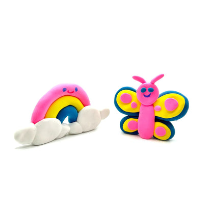 OOLY - Selvhærdende ler - Rainbow BFFs 4 farver - Creatibles
