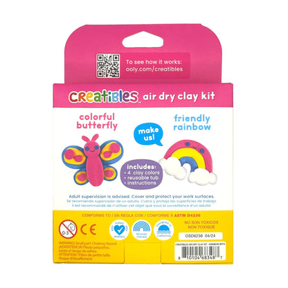 OOLY - Selvhærdende ler - Rainbow BFFs 4 farver - Creatibles