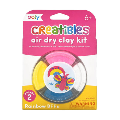 OOLY - Selvhærdende ler - Rainbow BFFs 4 farver - Creatibles
