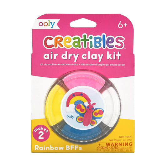 OOLY - Selvhærdende ler - Rainbow BFFs 4 farver - Creatibles