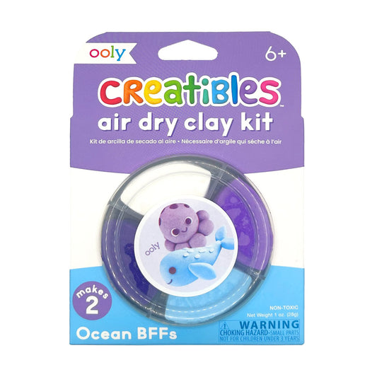 OOLY - Selvhærdende ler - Ocean BFFs 4 farver - Creatibles