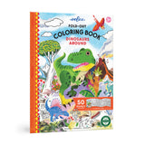 eeBoo - Fold-ud malebog - Dinosaurer