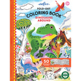 eeBoo - Fold-ud malebog - Dinosaurer