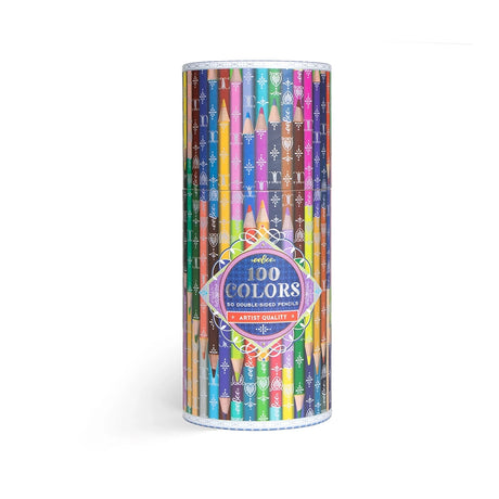 eeBoo - 50 Dobbelte farveblyanter - 100 farver