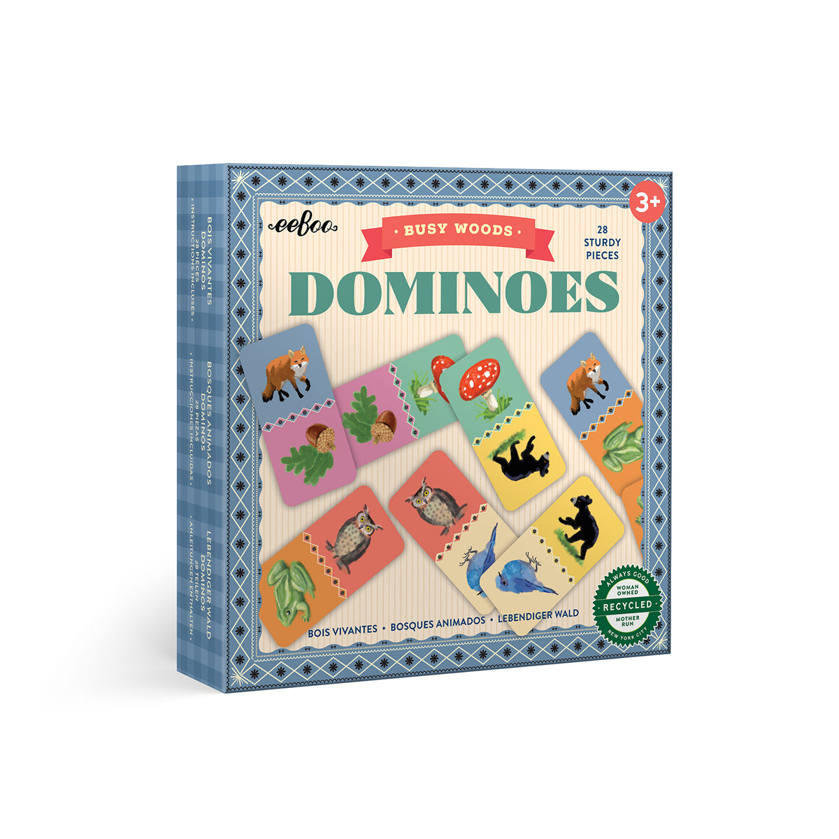 eeBoo - Spil - Domino - Skovens dyr