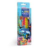 eeBoo - 6 jumbo farveblyanter - Sea Life Special