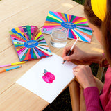 eeBoo - 18 dobbelte akvarel farveblyanter - Rainbow