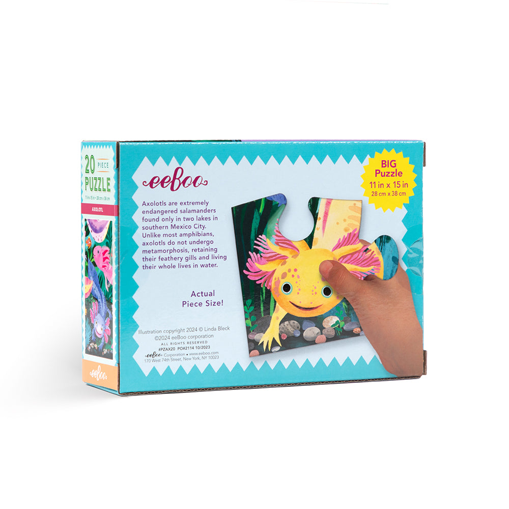 eeBoo - Puslespil 20 brk - Axolotl
