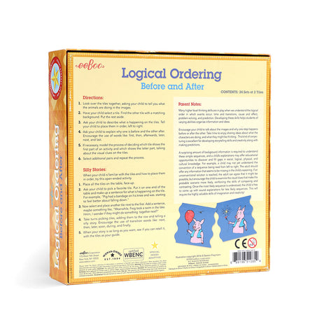 eeBoo - Leg & Lær puslespil - Logisk orden