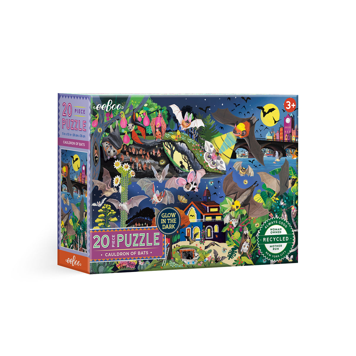 eeBoo - Puslespil 20 brk - Flagermus