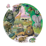 eeBoo - Rundt puslespil 1000 brk - Afrika