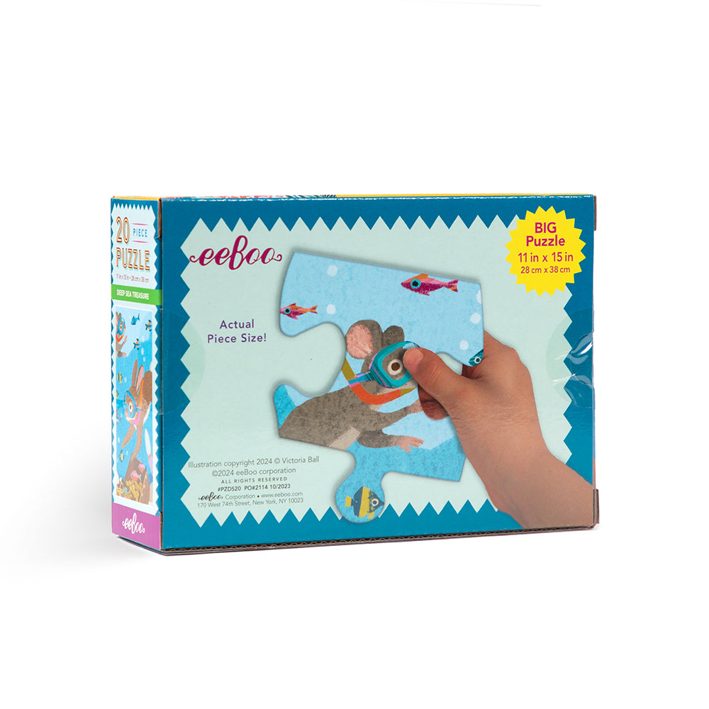 eeBoo - Puslespil 20 brk - Dybhavsskat